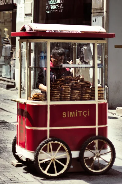 Traditional street food vendor