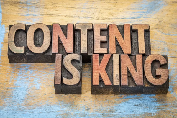 Content is king in wood type