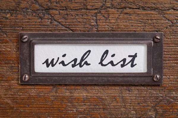 Wish list - file cabinet label