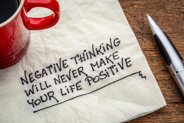 Negative thinking and posifitive life