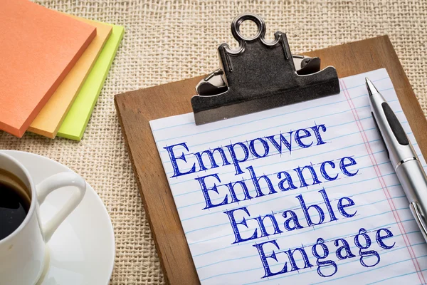 Empower, enhance, enable and engage