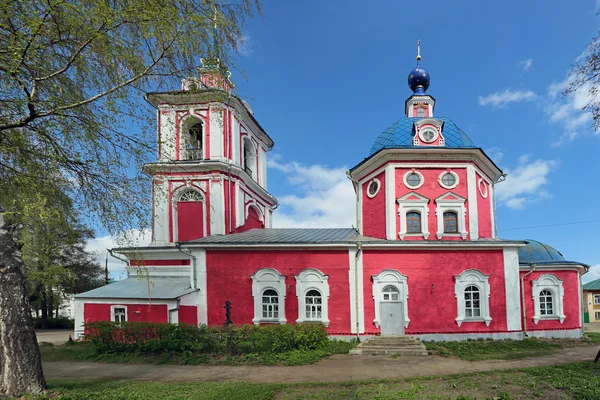 The Church of the intercession against blue sky