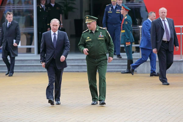 Vladimir Putin and Sergey Shoygu