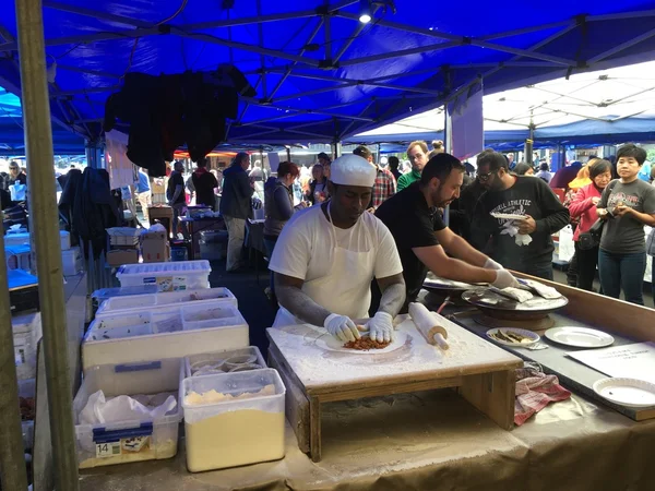 Turkish Cook Prepare Gozleme at La Cigala French Market