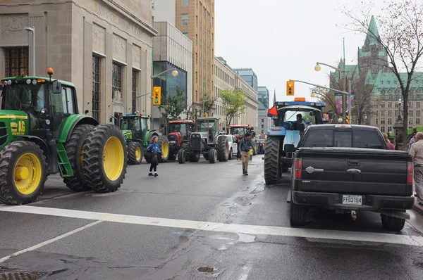 Canadian Dairy Farmers Protest