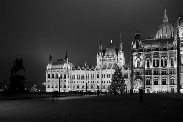 Parliament House In Budapest At Night