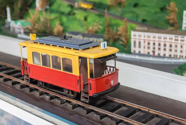 Model of first electric-powered tramway