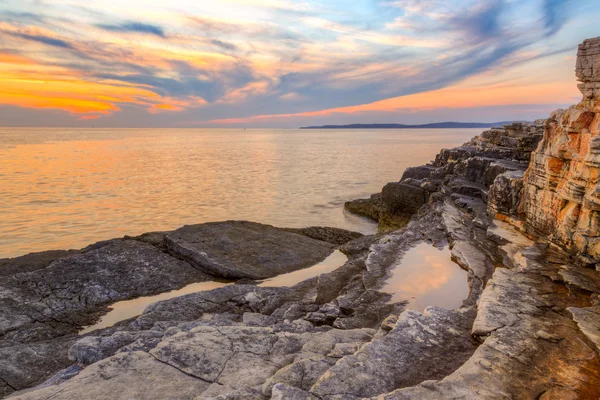 Sunrise over the sea near Rt Kamenjak