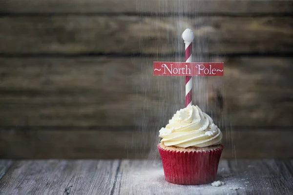 North Pole cupcake