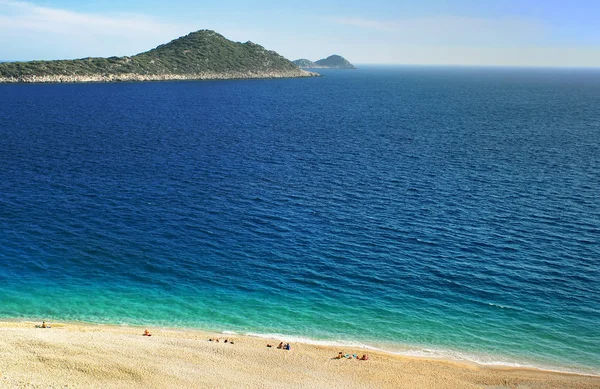Kaputas Beach, Mediterranean coast, Turkey. The beach is situated at a distance of 20 km from Kas and 7 from Kalkan