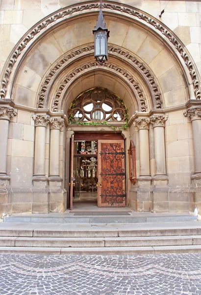 Entrance to Cathedral of Saints Olga and Elizabeth (Saint Joseph Bilczewski, 1903 - 1911). Lviv, Ukraine