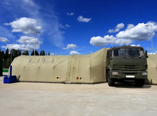 Mobile army medical tent