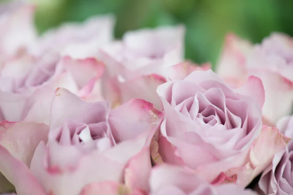 Pink roses decoration. Bouquet of pink roses. Wedding floral arrangement.