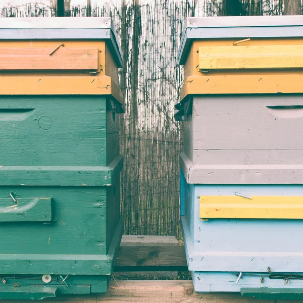 Wooden bee house