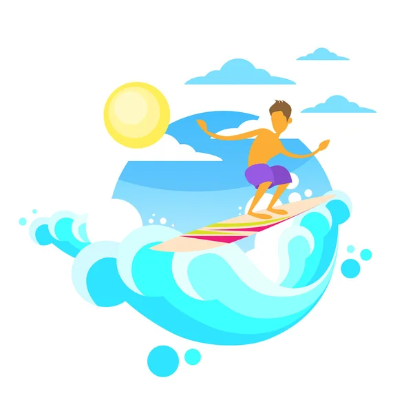Man Surfing Sea Wave