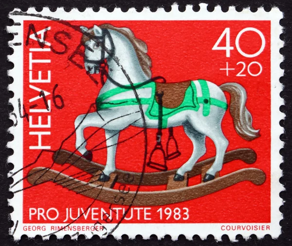Postage stamp Switzerland 1983 Rocking Horse