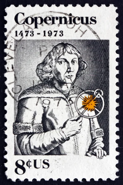 Postage stamp USA 1973 Nicolaus Copernicus, Polish Astronomer
