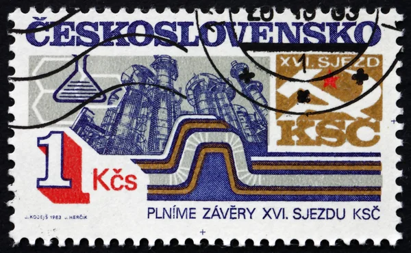 Postage stamp Czechoslovakia 1983 Chemical Industry