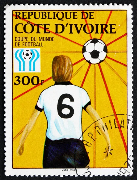 Postage stamp Ivory Coast 1978 Ball as Sun, and Player