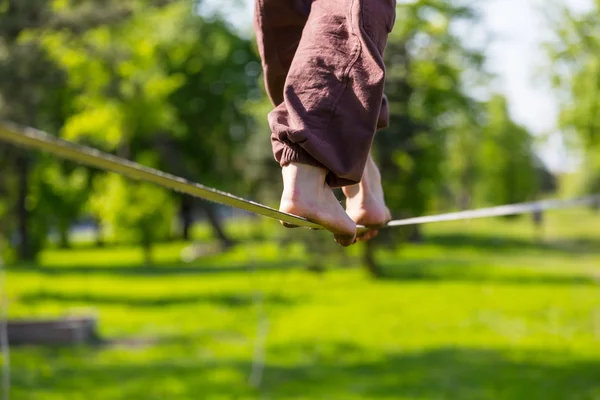 Person practicing in balance