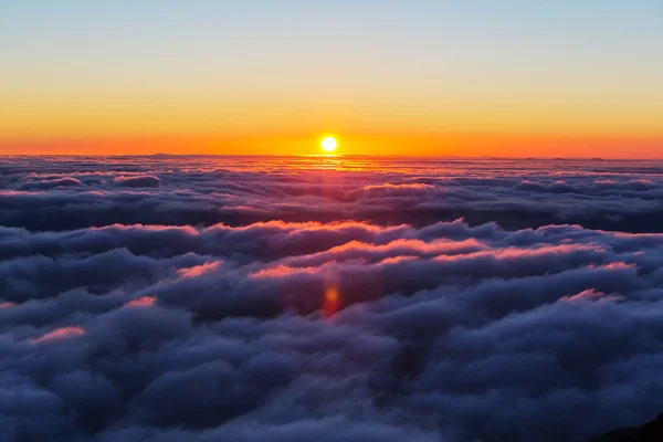 Sunset on the above clouds