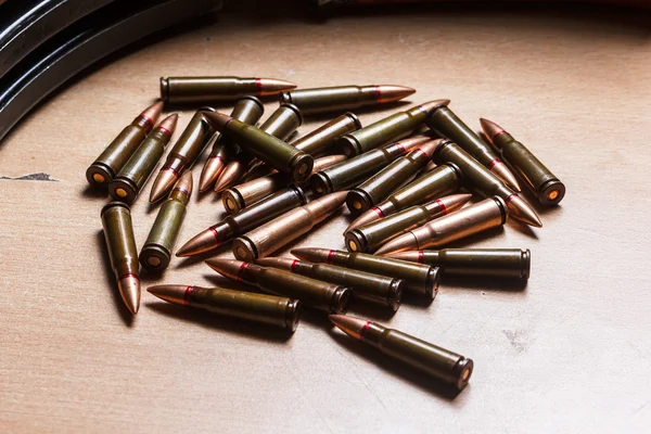 7.62 ammo for machine guns with loaded magazines