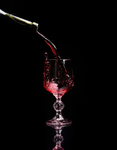 Red wine splash