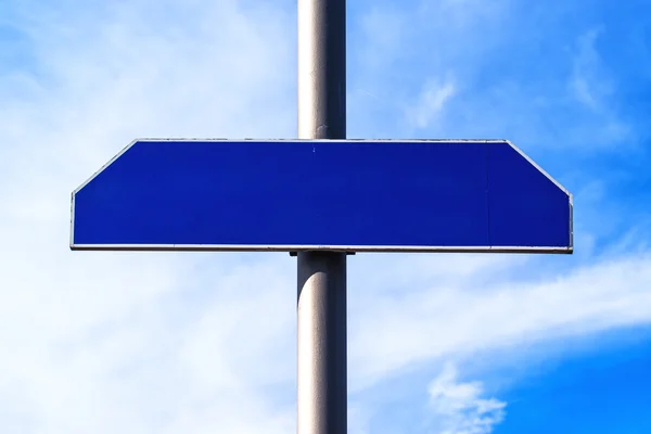 Blank street name sign as copy space