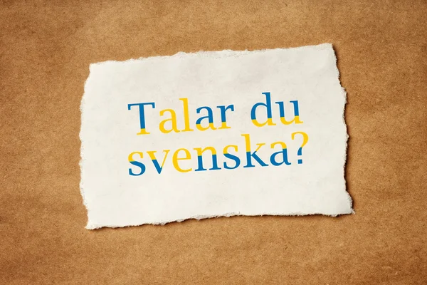 Talar du Svenska, Do you speak Swedish