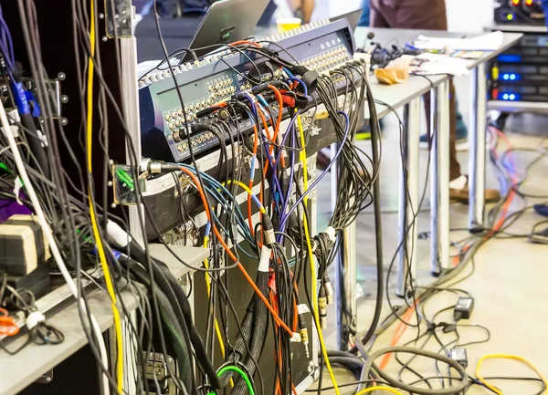 Wires and electric control panel