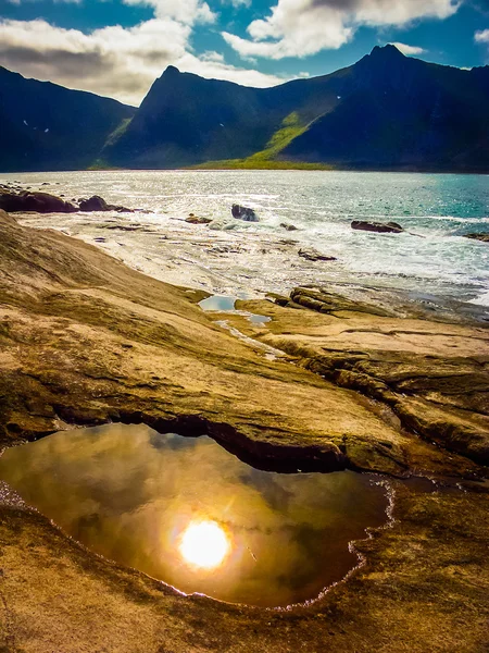 The nature of summer Norway. Mountains, lakes