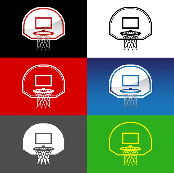 Basketball hoop vector icon illustration