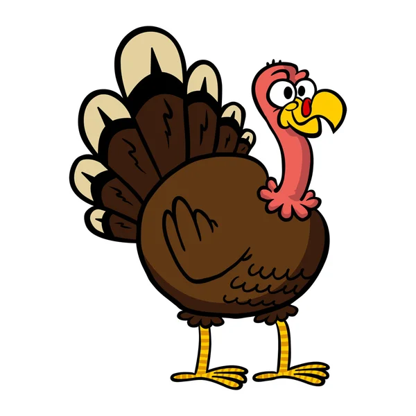 Smiling Turkey Bird Cartoon