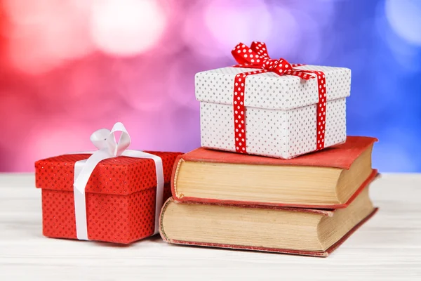 Books and gift boxes
