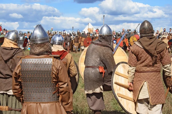 Free Medieval battle show Voinovo Pole (Warriors\' Field) near Drakino, Russia