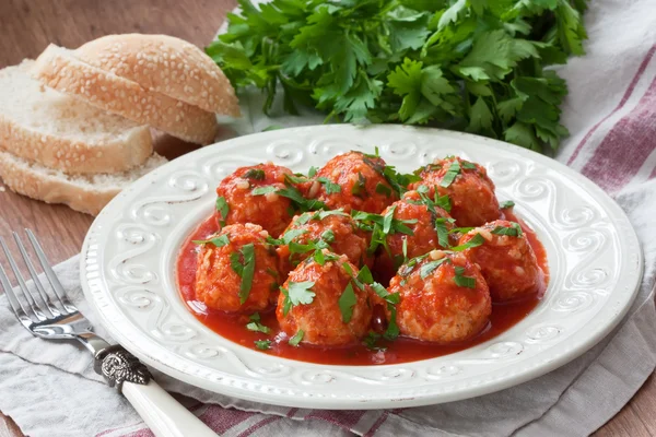 Meatballs with tomato sauce