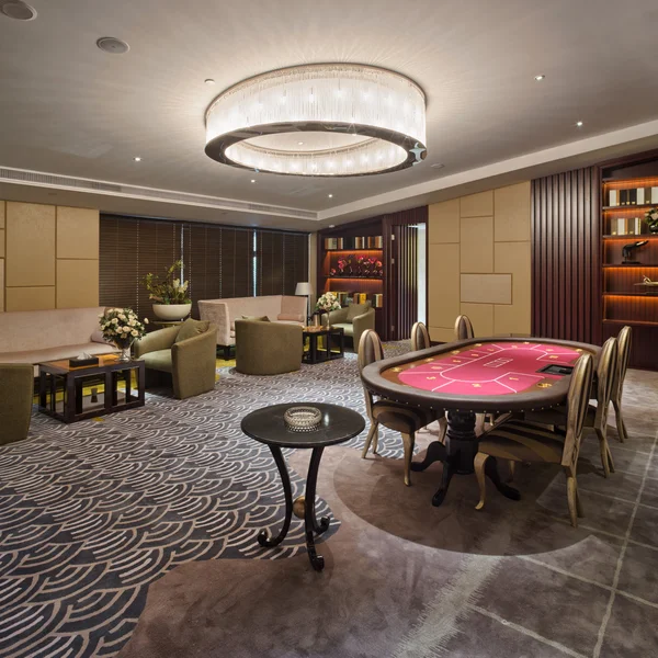 Modern Room for recreation, with poker table