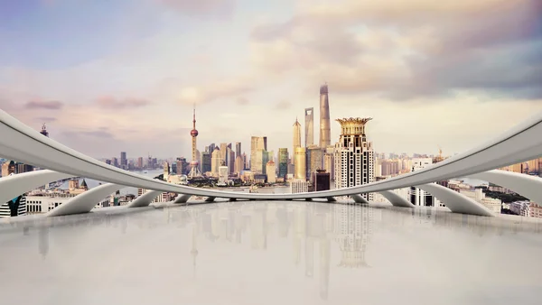 Modern city skyline Shanghai