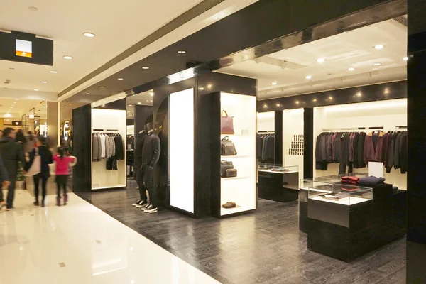 Modern fashion shop storefront and showcase