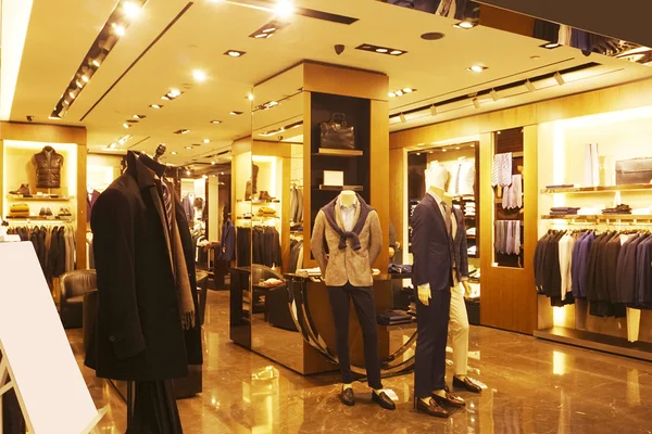 Modern fashion shop storefront and showcase