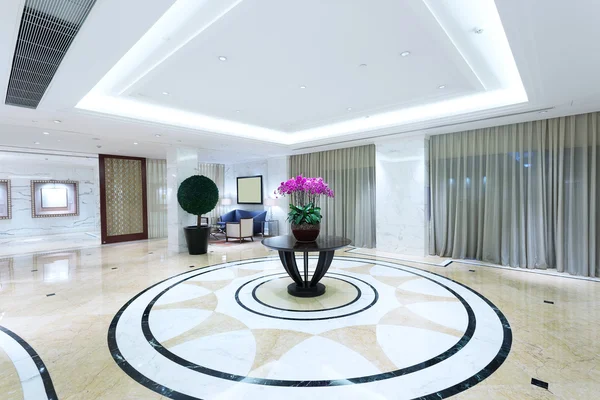Luxury hotel corridor interior
