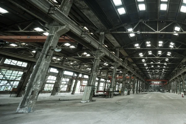 Empty floor in abandoned factory