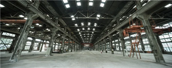 Empty floor in abandoned factory