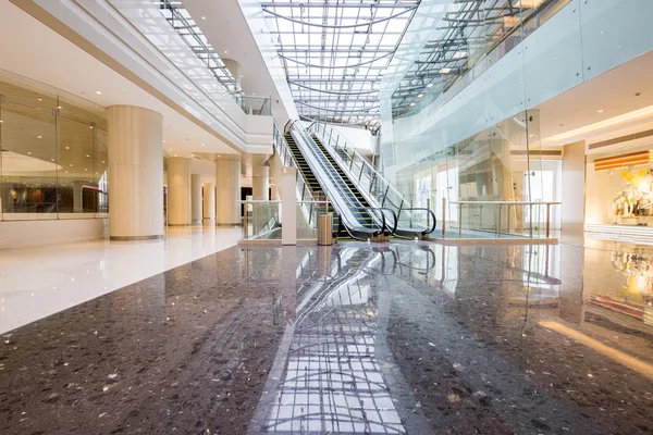 Modern shopping mall interior