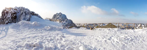 Snow scene of Huangshan hill in Winter