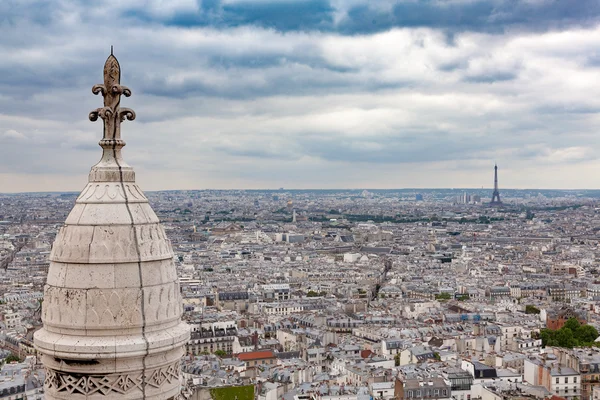 Wide angle view of Paris, France