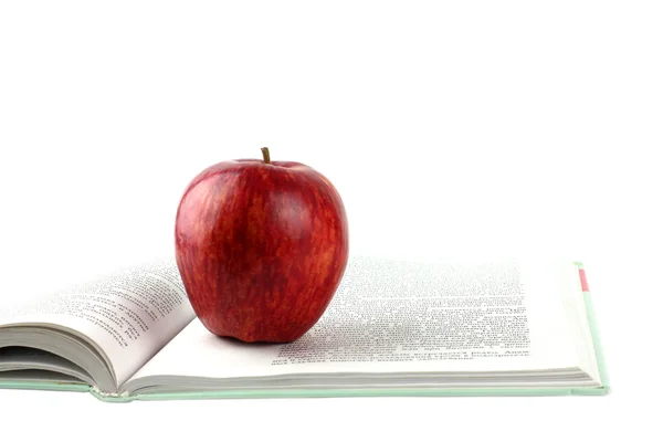Book and apple