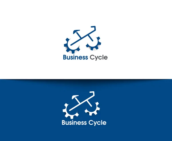 Business Cycling Vector Logo