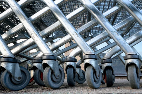 Row of trolleys