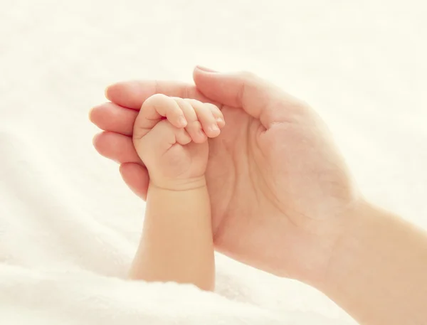 Baby Hand and Mother Hands, Woman Holding Newborn, New Born Help